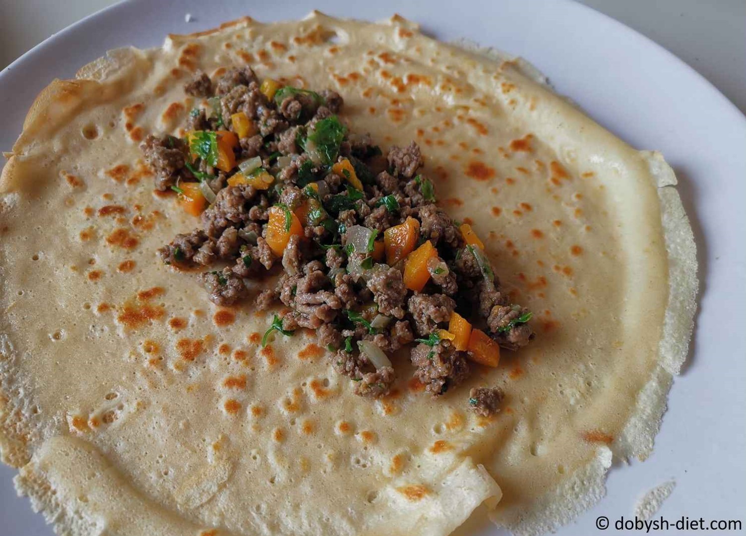 crêpes viande